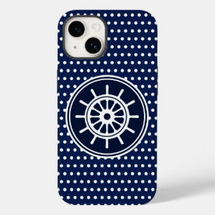 Funda Para iPhone 14 De Case-Mate Hermosa rueda marítima azul y blanco