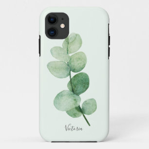 Funda Para iPhone 11 Hermosa vegetación eucalipto, nombres personaliza