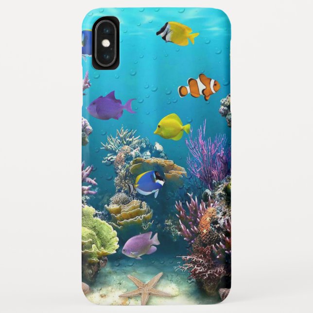 Funda De Case-Mate Para iPhone Hermosa vida marina (Reverso)