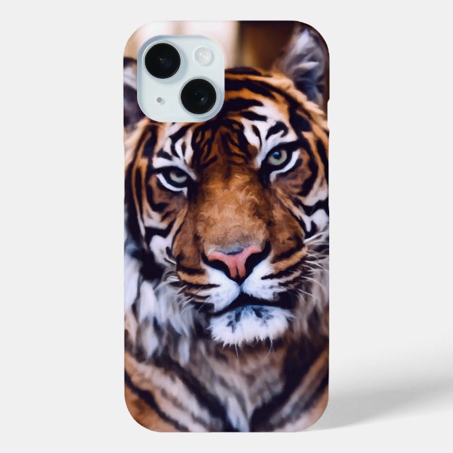 Funda De Case-Mate Para iPhone Hermosa vida silvestre de Tiger Face (Reverso )