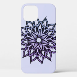 Funda Para iPhone 15 Hermosa Violeta de Flor Abstracta