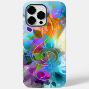 Funda Para iPhone 14 Pro Max De Case-Mate Hermosa y colorida acuarela Splatter Music Note