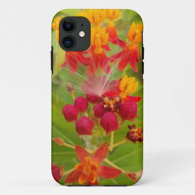 Funda De Case-Mate Para iPhone Hermosa y colorida floral con arte de hierbas arom (Reverso)