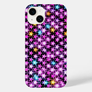 Funda Para iPhone 14 De Case-Mate hermosas estrellas brillantes púrpuras y coloridas