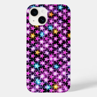 Funda Para iPhone 14 De Case-Mate hermosas estrellas brillantes púrpuras y coloridas