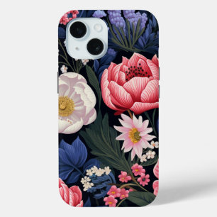 Funda Para iPhone 15 Hermosas flores