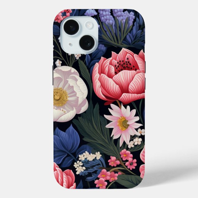 Funda De Case-Mate Para iPhone Hermosas flores (Reverso )