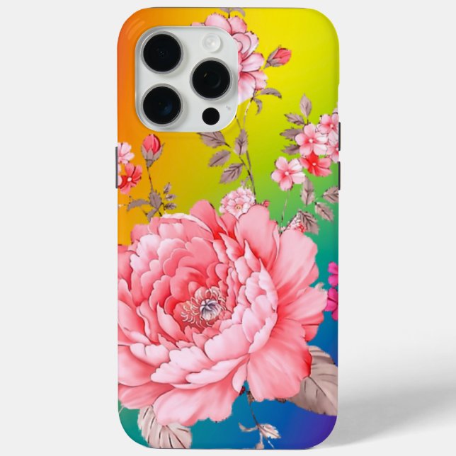 Funda De Case-Mate Para iPhone Hermosas flores (Reverso )