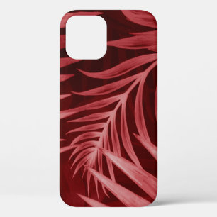 Funda Para iPhone 12 Hermosas flores abstractas de color rosa y rojo en