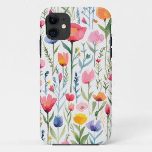 Funda Para iPhone 11 Hermosas flores, amapolas