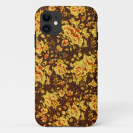 Funda Para iPhone 11 Hermosas flores amarillas vintage