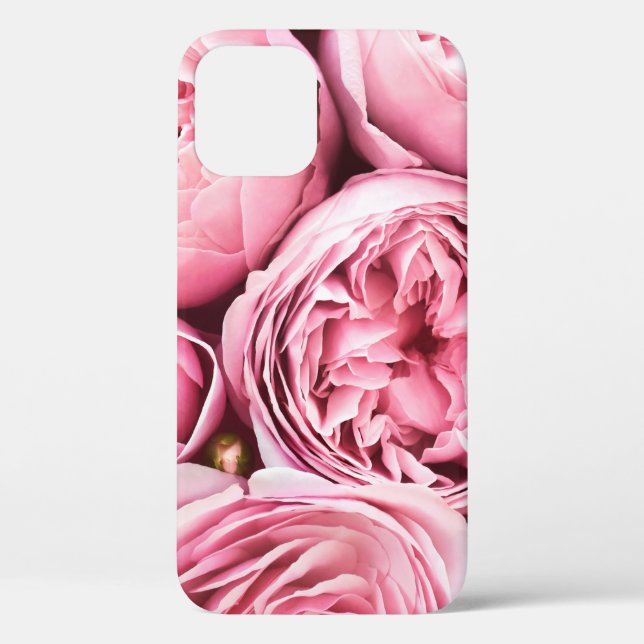 Funda De Case-Mate Para iPhone Hermosas flores rosadas florecientes (Reverso )