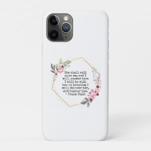 Funda Para iPhone 11 Pro Hermosas flores Salm 91 iPhone 11 Pro Funda