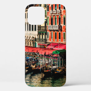Funda Para iPhone 12 Hermosas vistas de la calle acuática y de los edif
