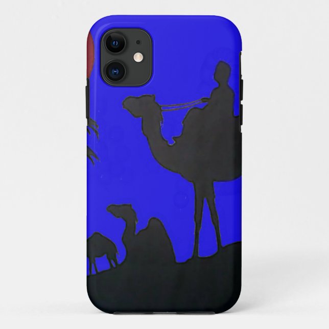 Funda De Case-Mate Para iPhone Hermoso asombroso Camello Sunset Safari Art Print (Reverso)