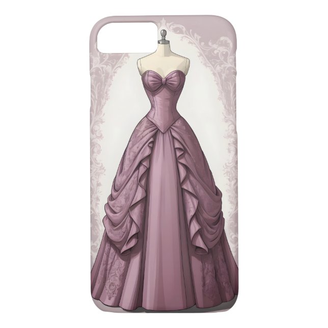 Funda De Case-Mate Para iPhone Hermoso baile de malva (Reverso)