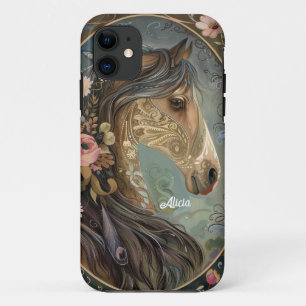 Funda Para iPhone 11 Hermoso caballo de fantasía