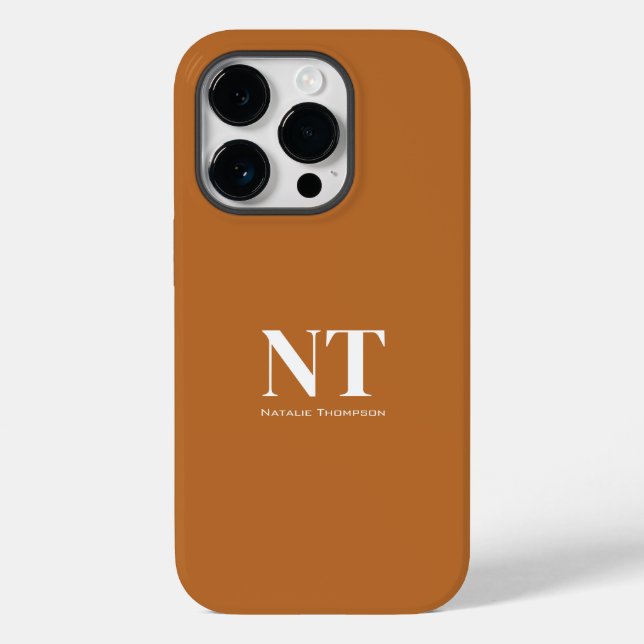 Funda De Case-Mate Para iPhone Hermoso caramelo brillante con texto blanco modern (Reverso )