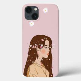 Funda Para iPhone 13 Hermoso Chica