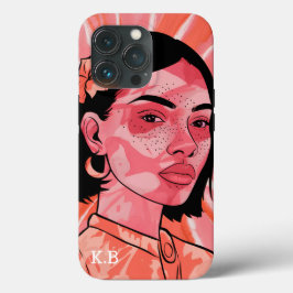 Funda Para iPhone 13 Pro Hermoso chica artístico