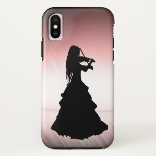 Funda Para iPhone X Hermoso Chica gitano toca violín