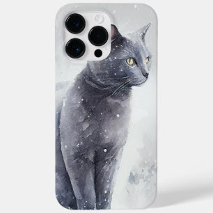 FUNDA PARA iPhone 14 PRO MAX DE Case-Mate HERMOSO COLOR DE AGUA RUSO GATO AZUL