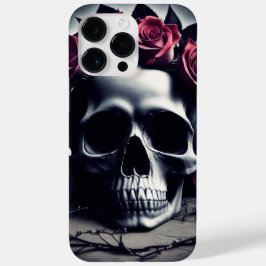 Funda Para iPhone 14 Pro Max De Case-Mate Hermoso cráneo Rosa Oscuro y Gótico
