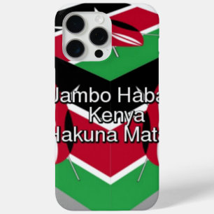 Funda Para iPhone 15 Pro Max 🇰 🇪 Hermoso Cubo con Bandera Kenia Saludo