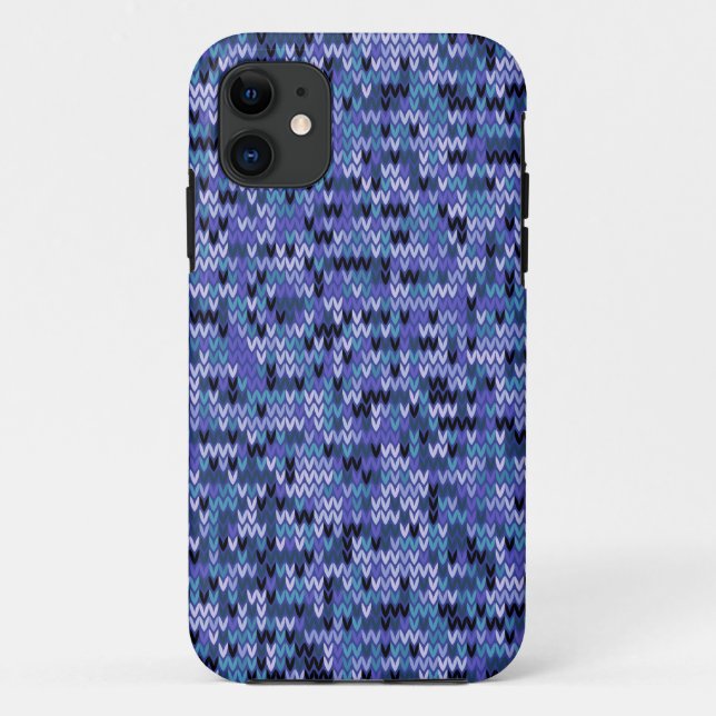 Funda De Case-Mate Para iPhone Hermoso , de punto , azul y (Reverso)