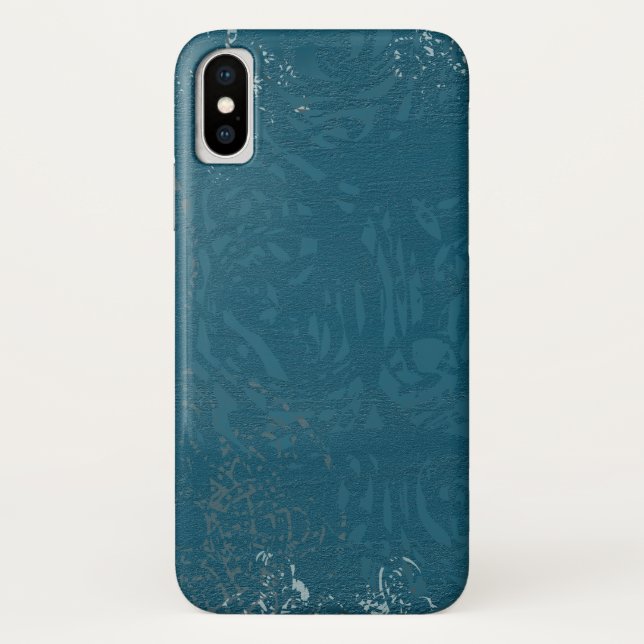 Funda De Case-Mate Para iPhone Hermoso diseño celta azul (Reverso)