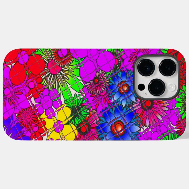 Funda De Case-Mate Para iPhone Hermoso diseño de patrones florales sorprendentes (Reverso  (Horizontal))