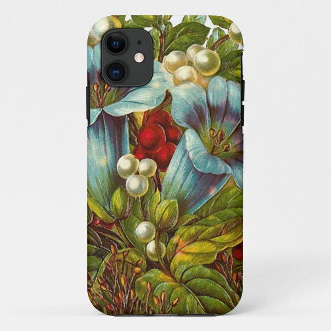 Funda De Case-Mate Para iPhone Hermoso diseño floral victoriano (Reverso)