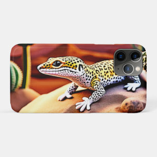 Funda Para iPhone 11 Pro Hermoso diseño Gecko del leopardo del desierto