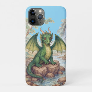 Funda Para iPhone 11 Pro Hermoso dragón verde