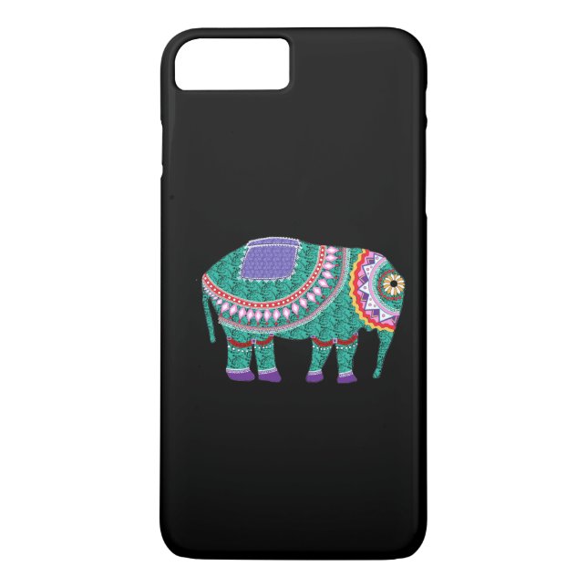 Funda De Case-Mate Para iPhone Hermoso elefante ornato (Reverso)