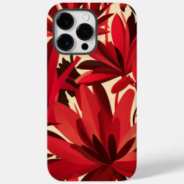 Funda Para iPhone 14 Pro Max De Case-Mate Hermoso fondo floral rojo