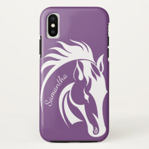 Hermoso Funda de diseño de caballos blancos para i