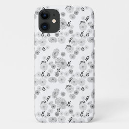 Funda Para iPhone 11 Hermoso Funda-mate iP del patrón de Doodles de Flo