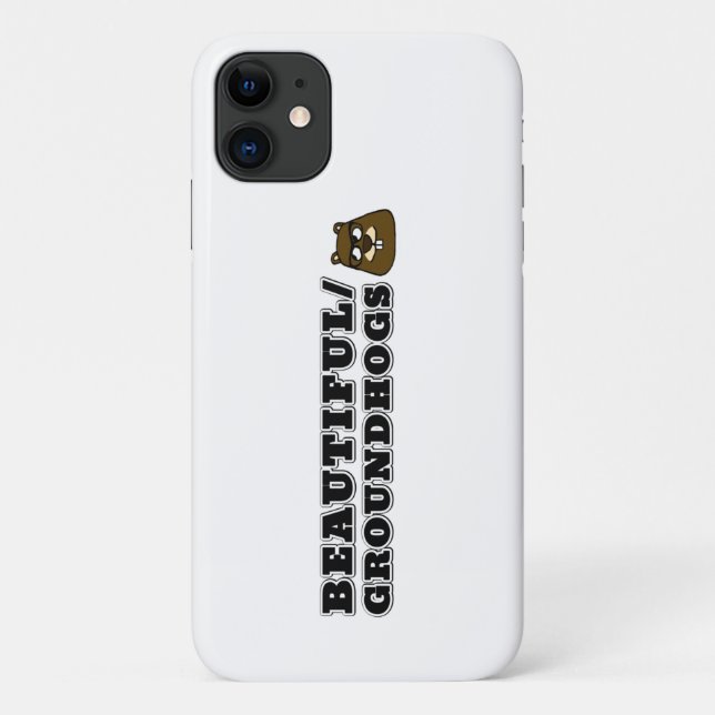 Funda De Case-Mate Para iPhone Hermoso/Groundhogs (Reverso)