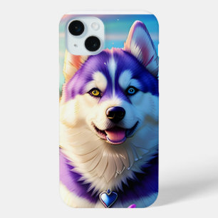 Funda Para iPhone 15 Mini Hermoso Husky Cuppy Uno
