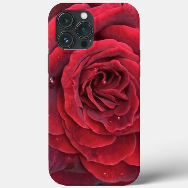 Funda De Case-Mate Para iPhone Hermoso iphone rosa rojo 13 Pro Max Tough (Reverso )