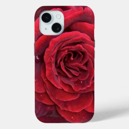 Funda Para iPhone 15 Hermoso iphone rosa rojo 15 duro funda