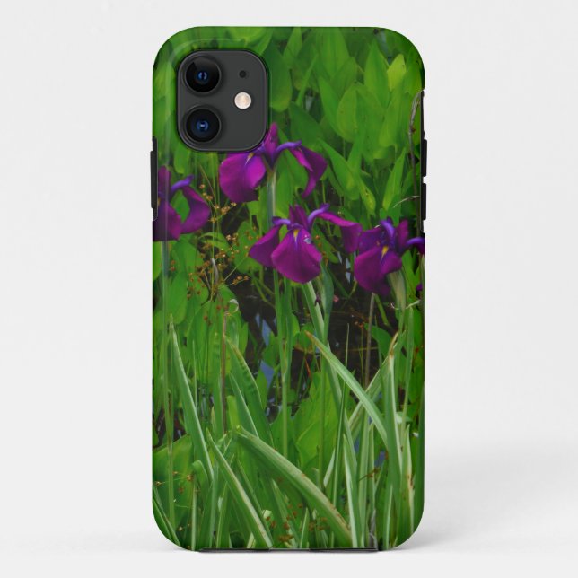 Funda De Case-Mate Para iPhone Hermoso Iris Morado (Reverso)