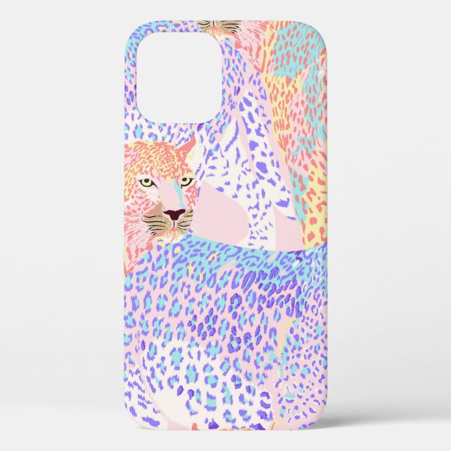 Funda De Case-Mate Para iPhone Hermoso Leopard Seamless Pattern Ar (Reverso )