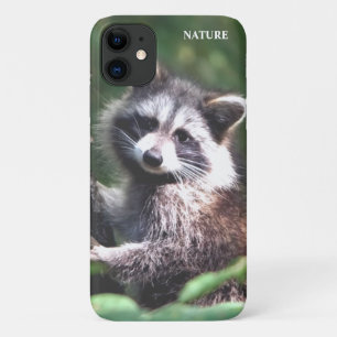 Funda Para iPhone 11 Hermoso mapache en la selva