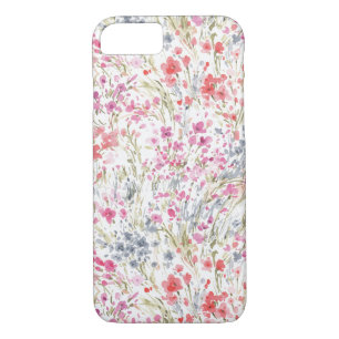Funda Para iPhone 8/7 Hermoso patrón de acuarela de flores silvestres
