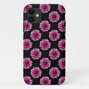 Funda Para iPhone 11 Hermoso patrón de flor de dalia rosa naturaleza