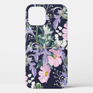 Funda Para iPhone 12 Hermoso patrón de primavera sin costura con flor s