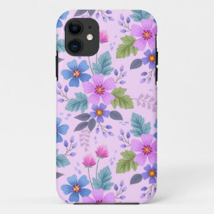Funda Para iPhone 11 Hermoso patrón floral de flores-36841
