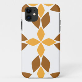 Funda Para iPhone 11 hermoso patrón floral marrón